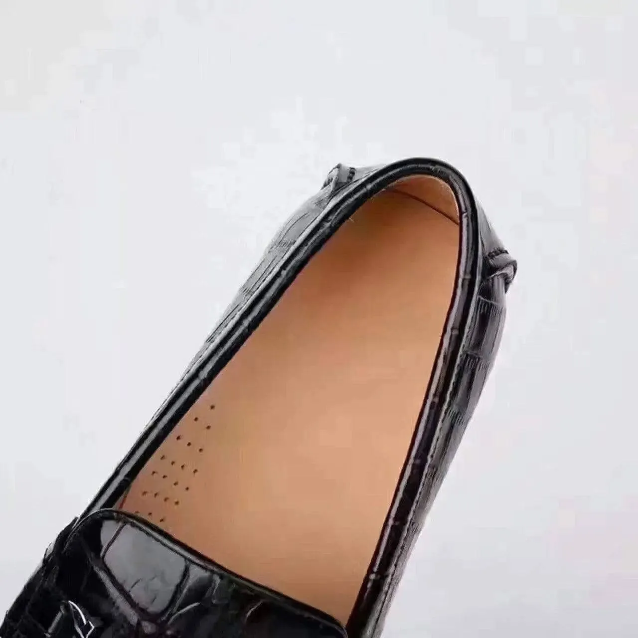 Crocodile Shoes Crocodile Loafer Slip-On Shoes Slip On Metatarsal Boots