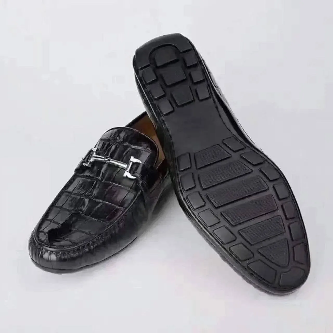 Lightweight Slip On Shoes Crocodile Shoes Crocodile Loafer Slip-On Shoes