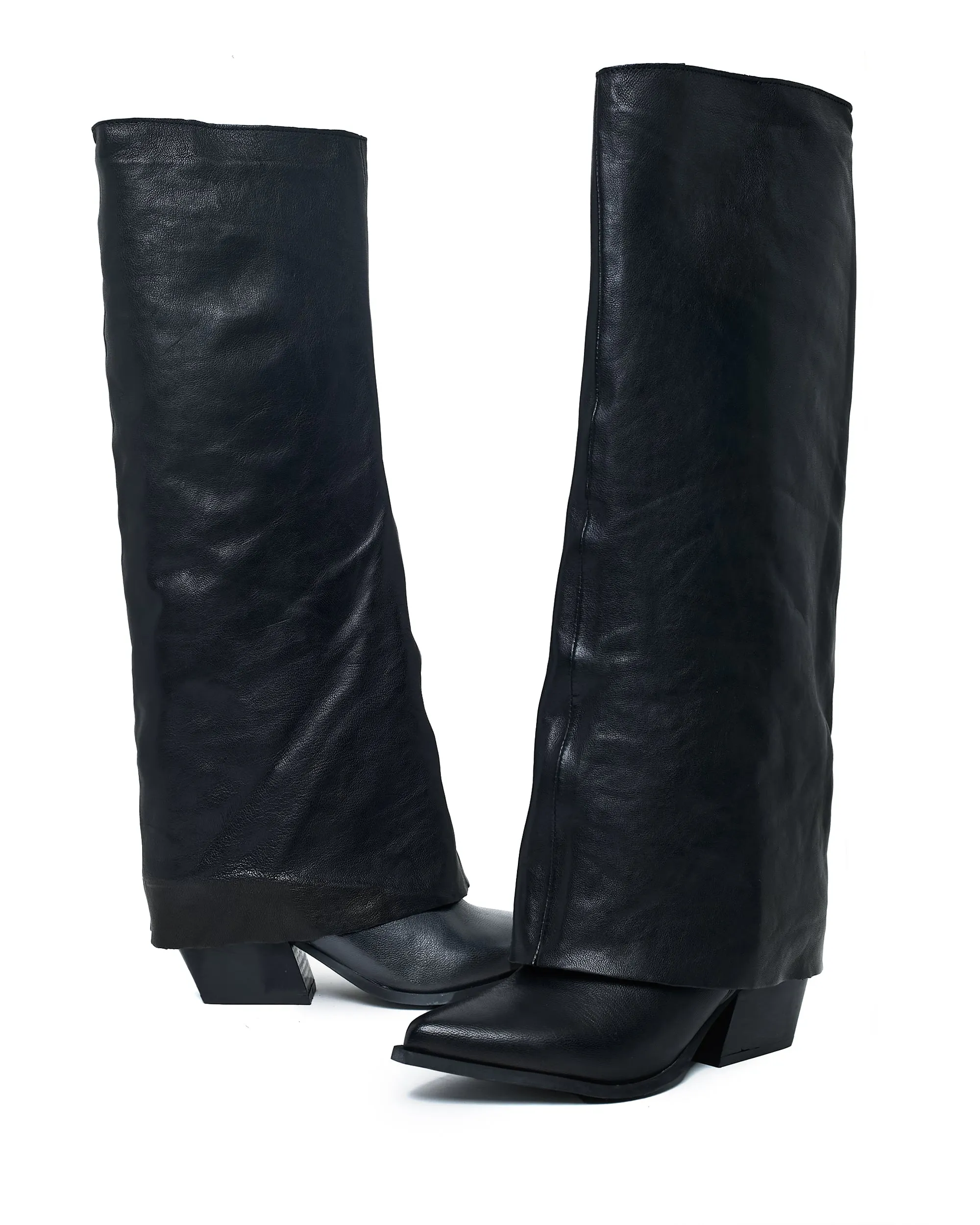 Juicy Couture Boots Cuffy Black Leather