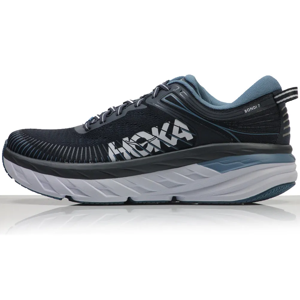 Hoka One One Bondi 7 Men's Running Shoe - Ombre Blue/Provincial Blue Pink Running Shoes