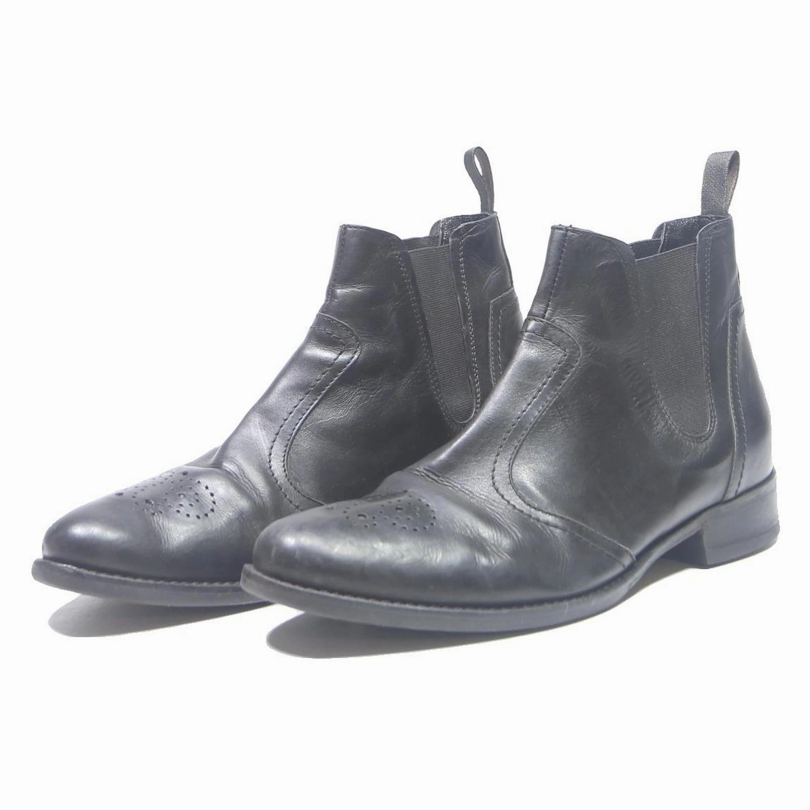 Boots Goodyear TRIVEA FLIGHT Womens Chelsea Ankle Boots Black Leather UK 6 Stylish Comfortable