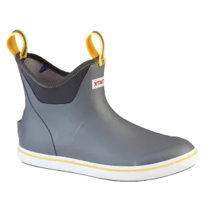 XTRATUF Men's Waterproof Ankle Gray and Yellow Deck Boot 22735 Boots Irish Setter