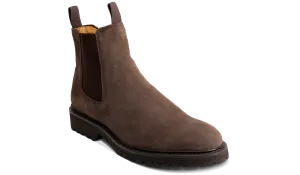 Camborne - Brown Waxy Suede Steven Ankle Boots