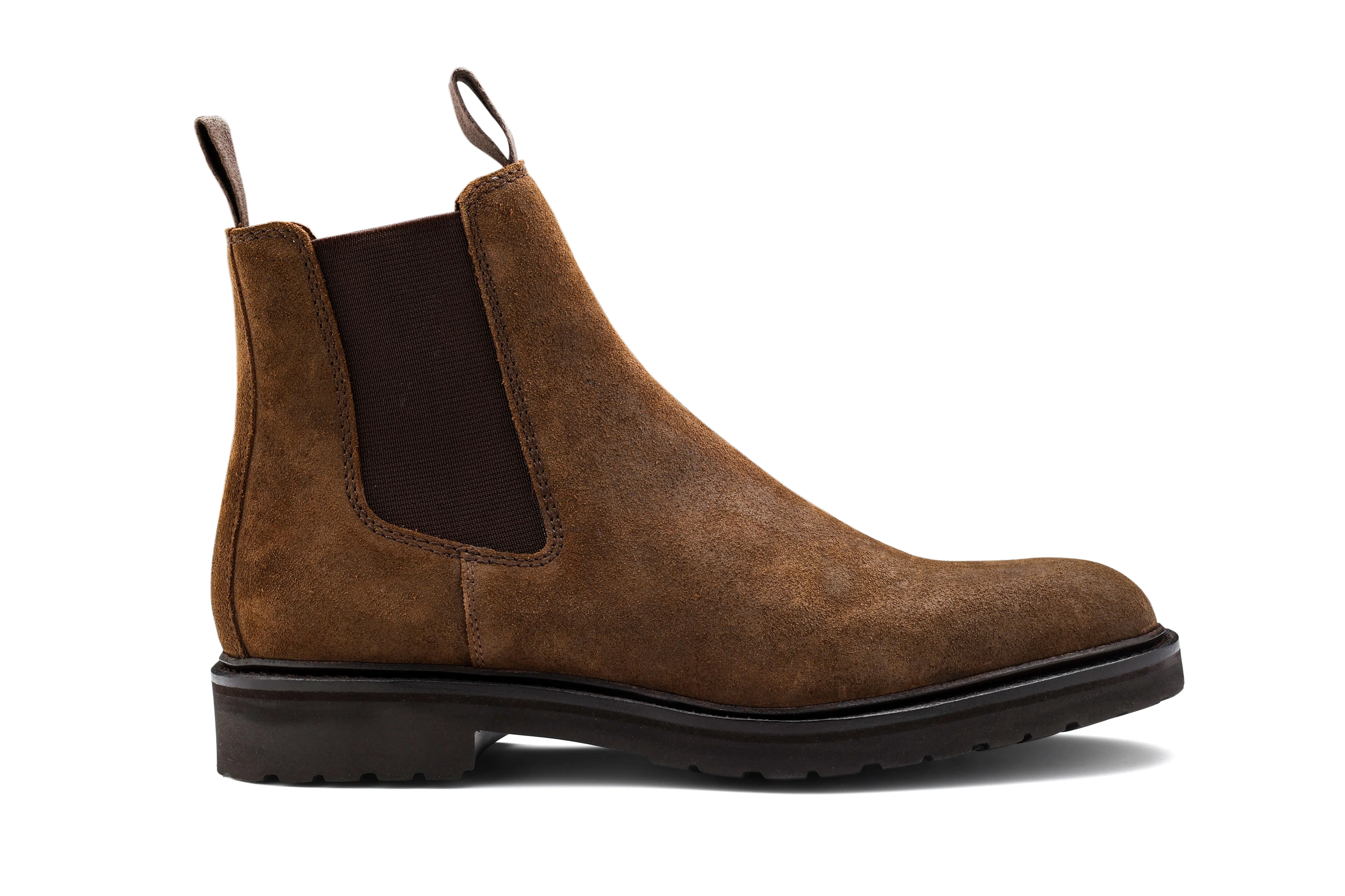 Camborne - Brown Waxy Suede Double H Boots