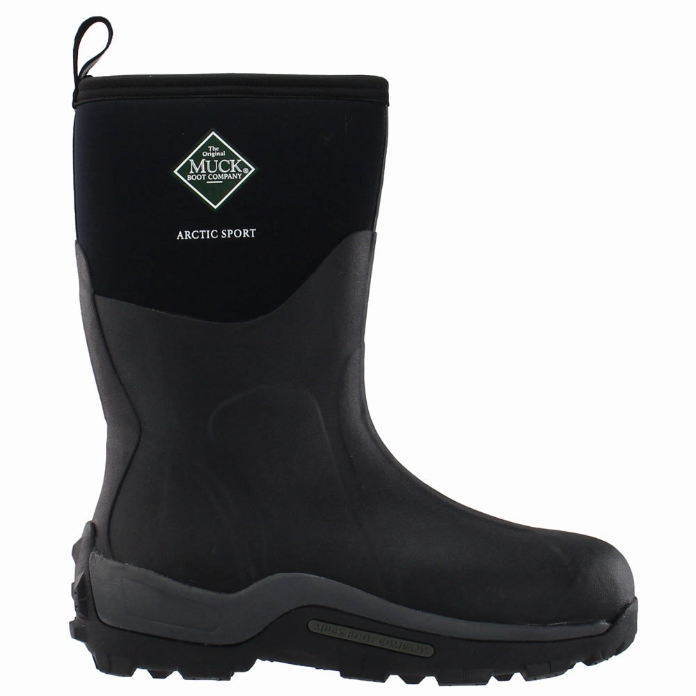 Arctic Sport Mid Round Toe Pull On Rain Boots Tecovas Roper Boots