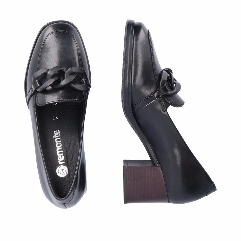 Casual Loafers Slip-ons D0V00-01 Slip On Heel Black