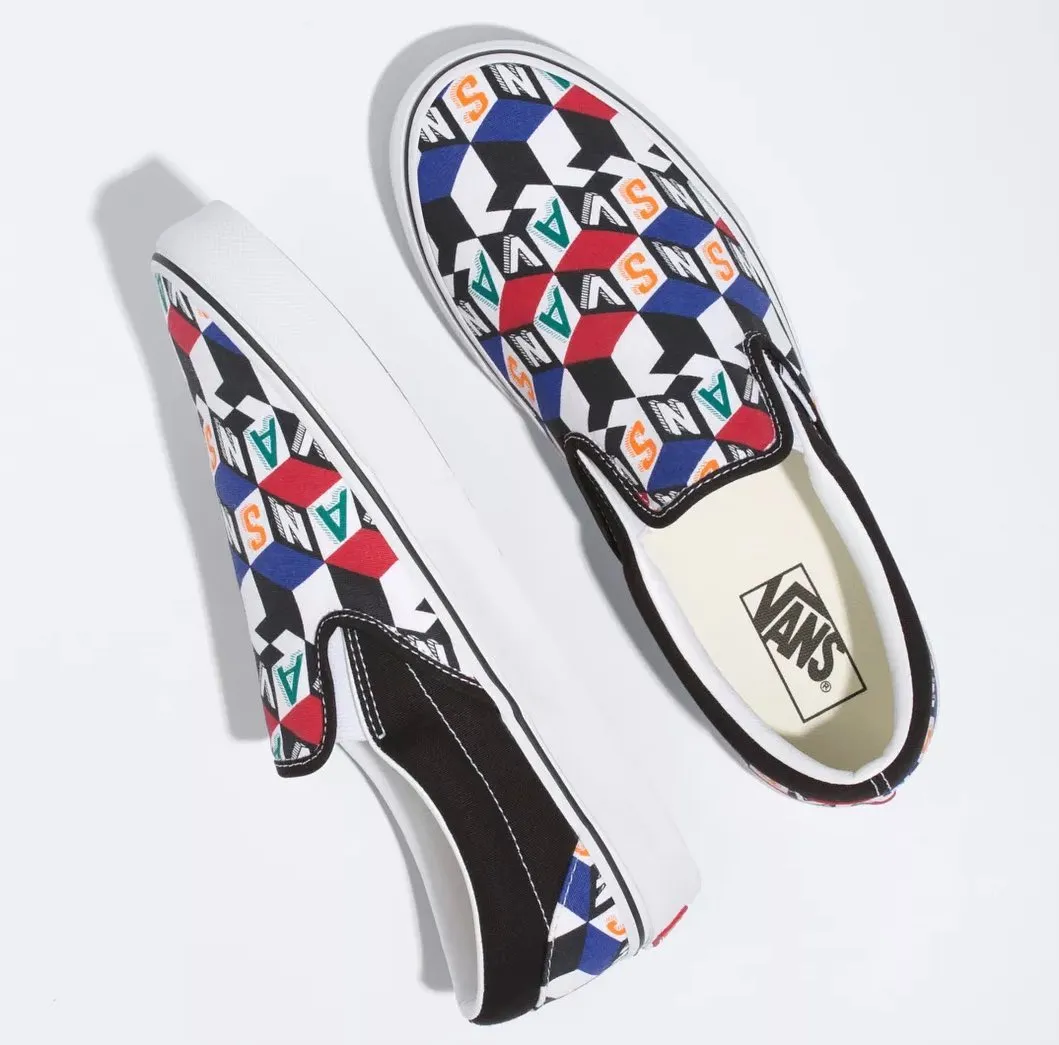 Vans Slip-On Checker Cube Mutli Slip On Canvas Loafers Slip On Slip On House