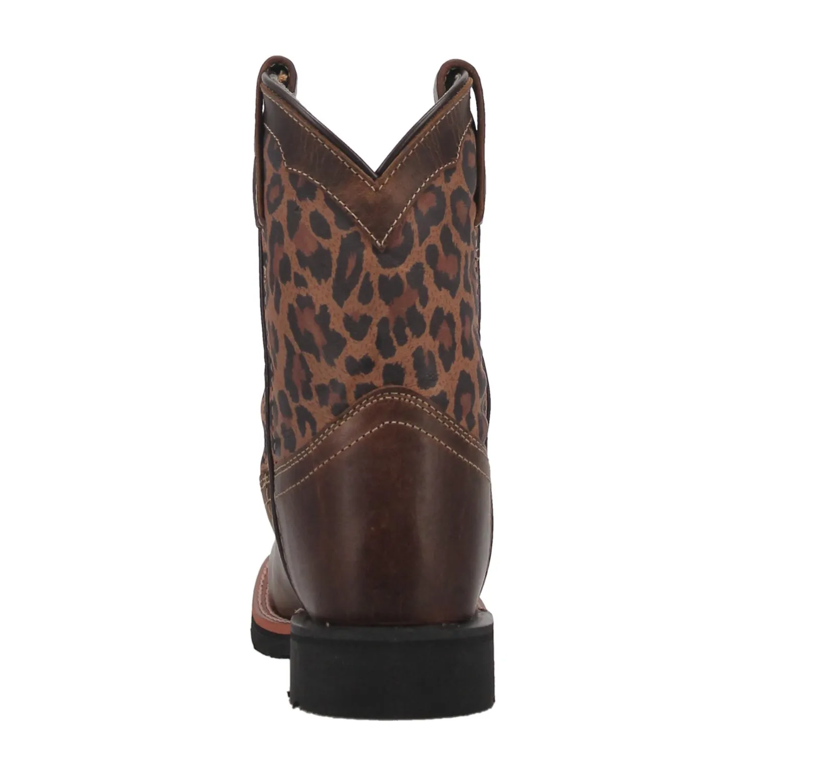 Dan Post Girl's Makucha Cheetah Tan Pull On Western Boots DPC3951 Peter Pan Boots