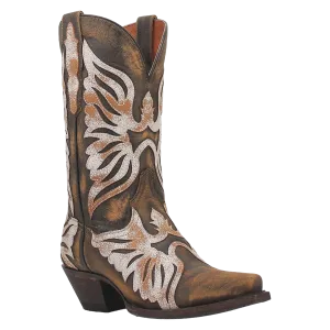 Ladies Winter Boots Dan Post Ladies Ndulgence Snip Toe Brown Leather Boots DP4359