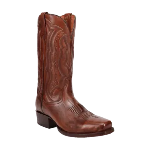 Dan Post Men's Wade Honey Brown Leather Square Toe Boots DP3355 Metatarsal Work Boots