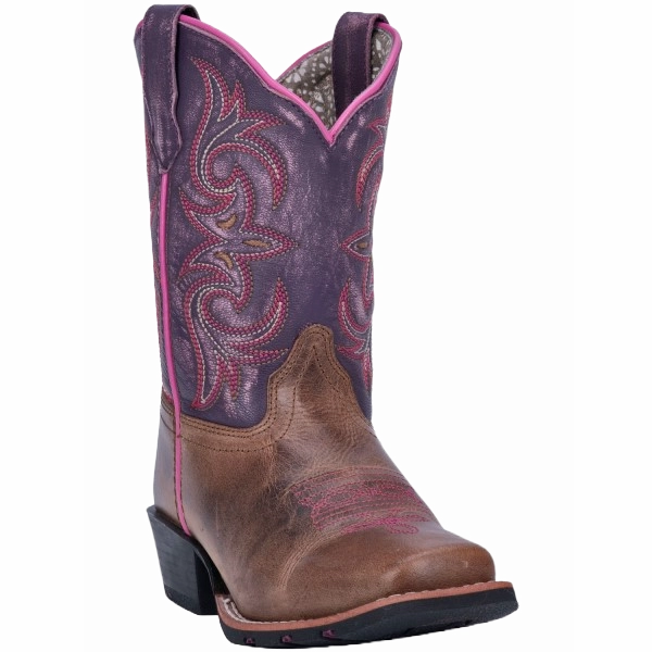 Dress And Knee High Boots Dan Post Children's Majesty Leather Square Toe Boots DPC2947