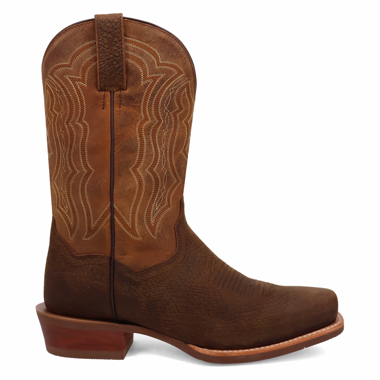 Boots With Gold Dan Post Men's Creed Chocolate & Tan Leather Boots DP7010