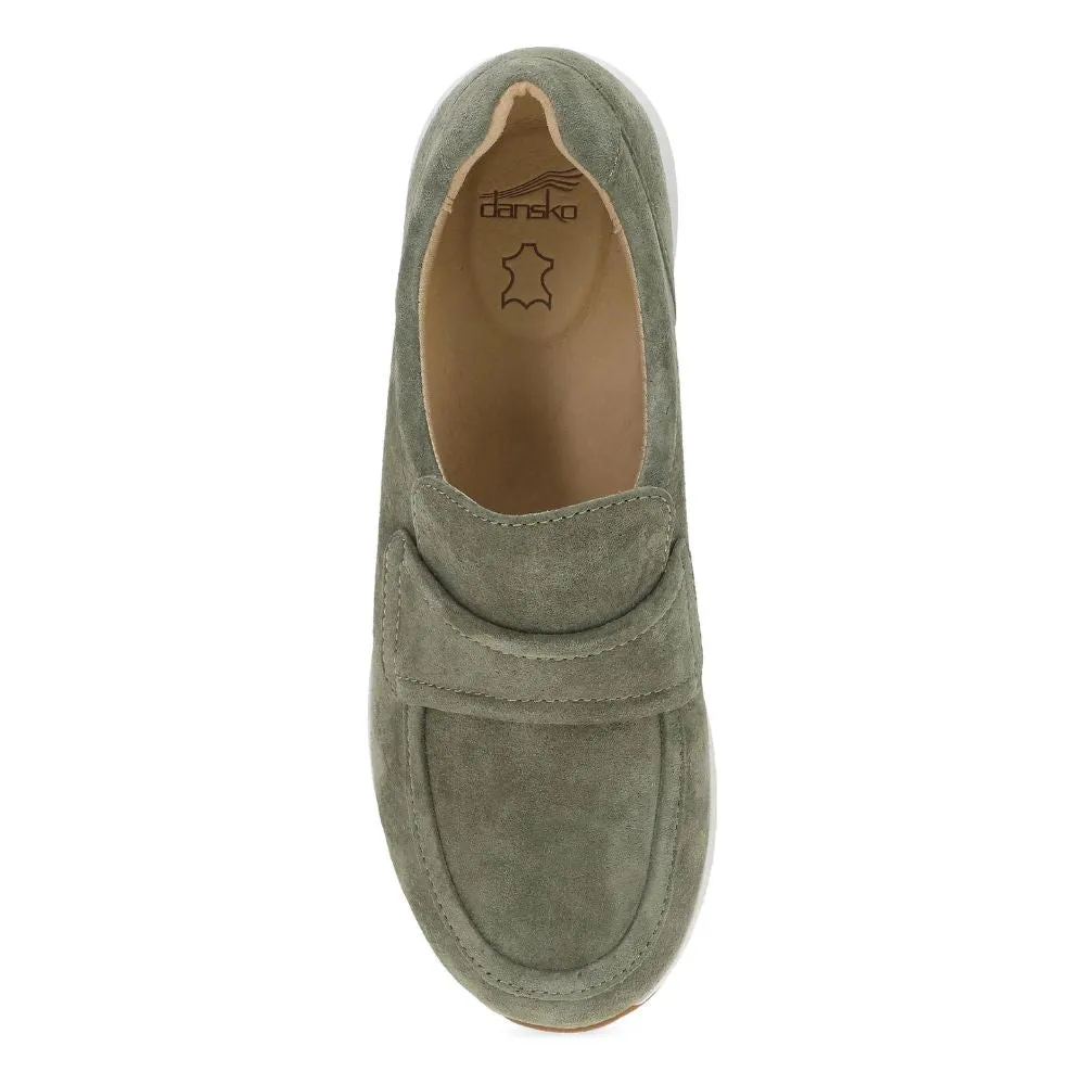 Dansko Clementine Olive Nubuck Sneaker (Women's) Softride Harli Slip-on
