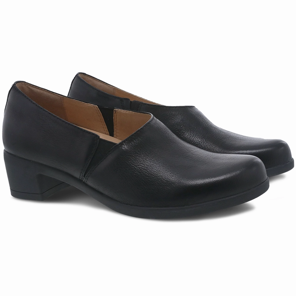 Dansko Camdyn Black Nubuck (Women's) Slip On Canvas Shoes