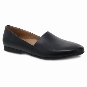 Velvet Slip Ons Dansko Larisa Black Leather (Women's)