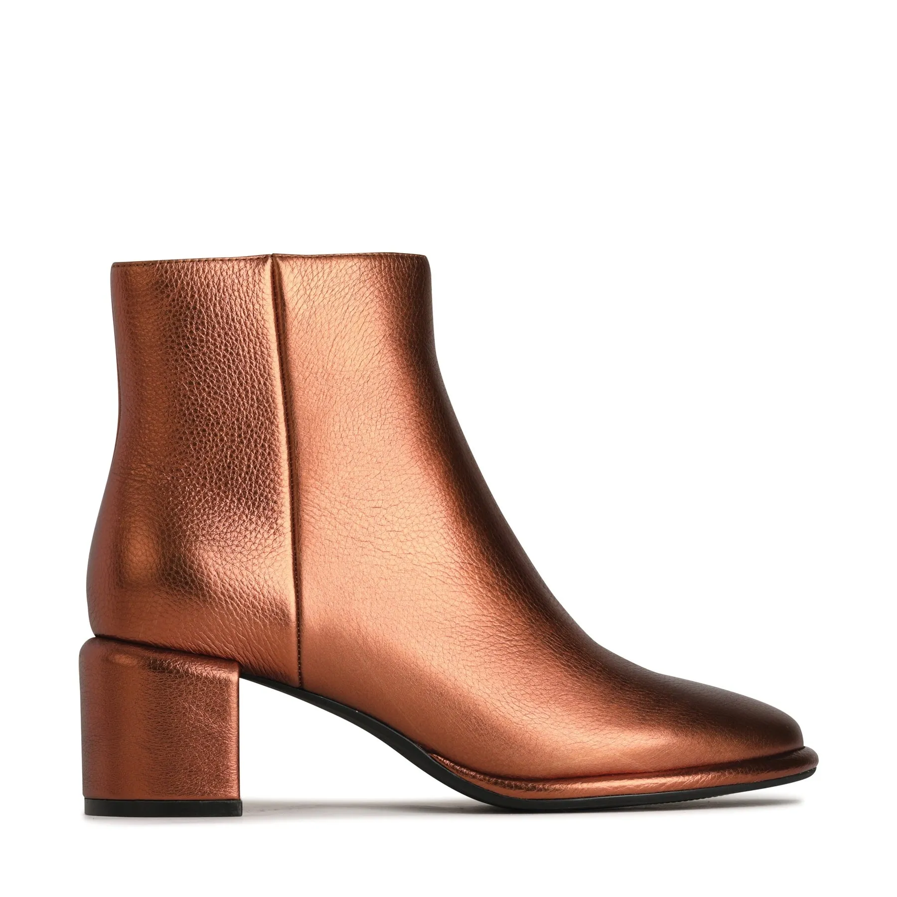 Pointed Toe Leather Ankle Boots DARCELLION