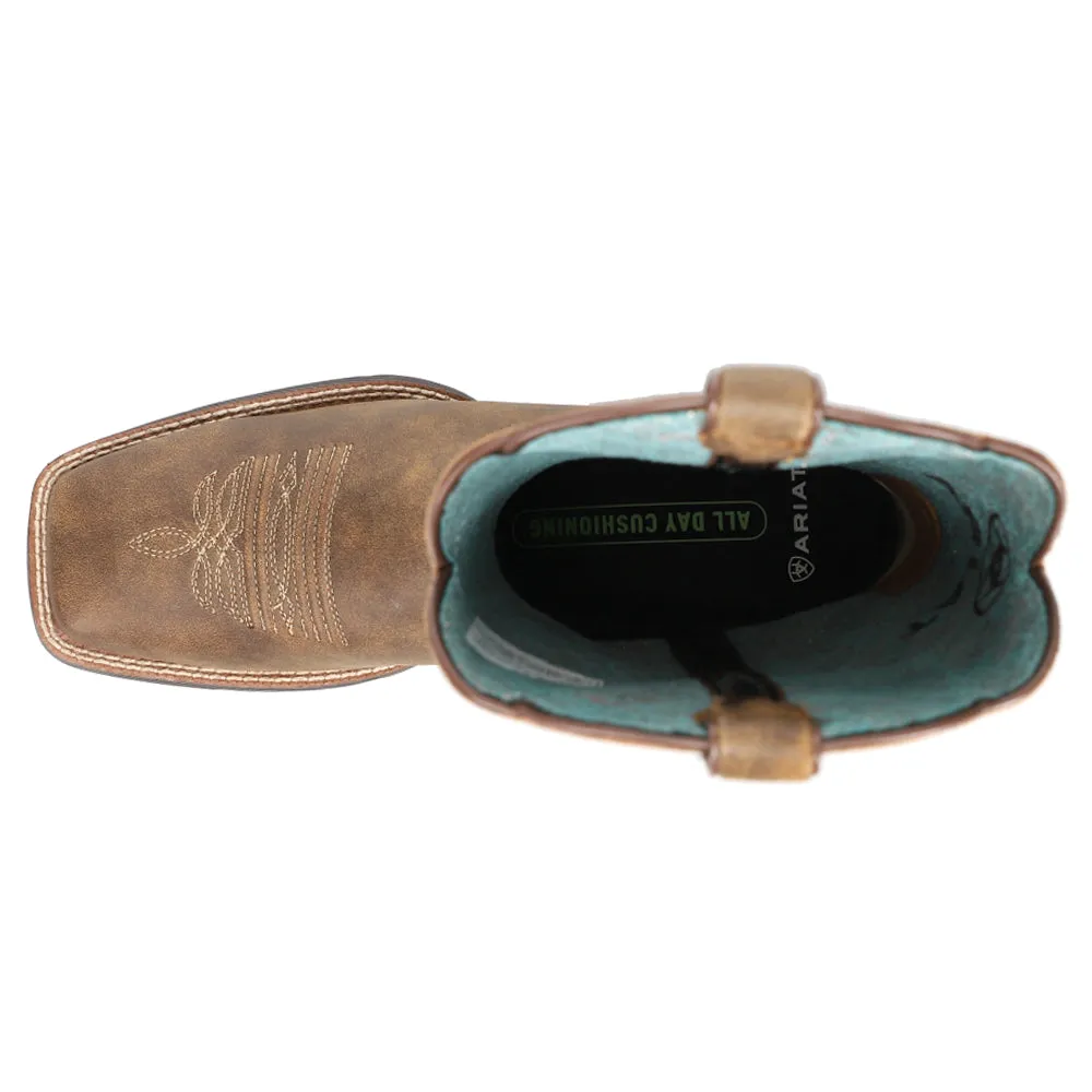 Boots Saint Peters Round Up Metallic Embossed Square Toe Cowboy Boots