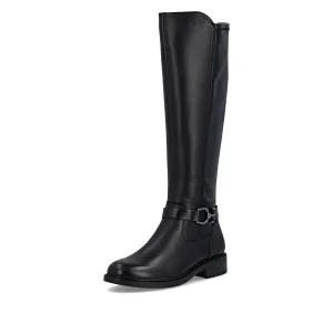 Wellingtons Boots D2W77-00 Black Tall Side Zip