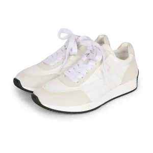 Top quality Hermes Boomerang Sneakers White/Gris Perle Epsom/Suede/Canvas 38 Best Tennis Shoes For Standing And Walking All Day