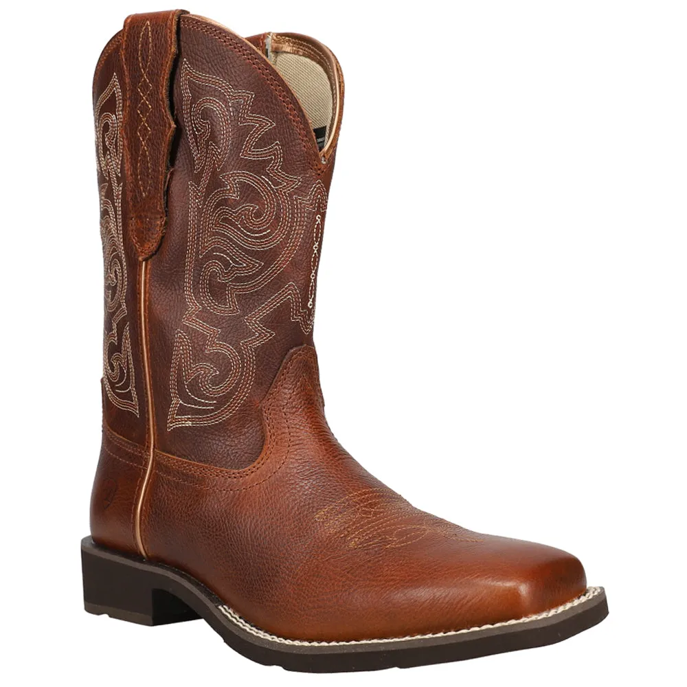 Delilah StretchFit Embroidery Square Toe Cowboy Boots Used Western Boots