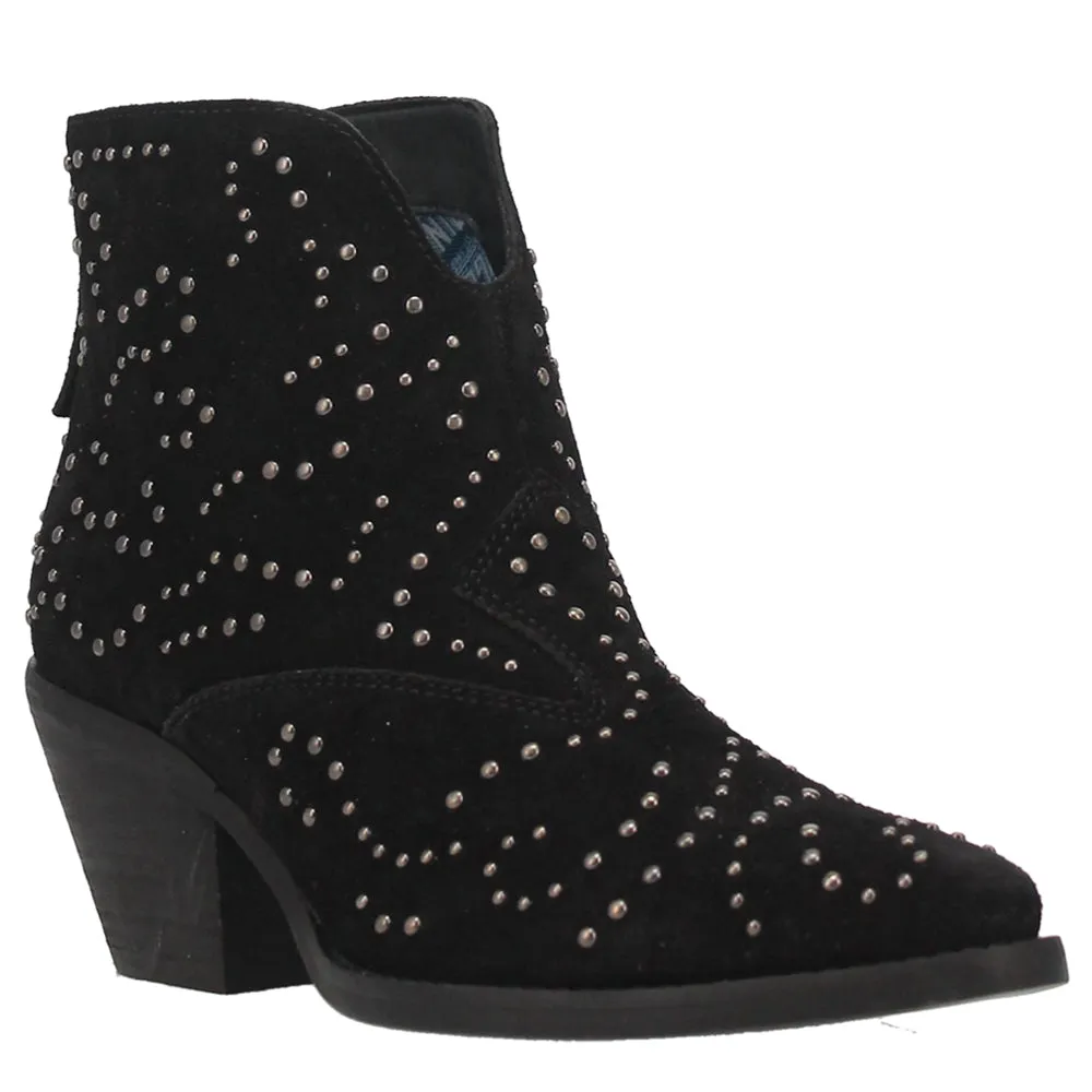 Denim N Diamonds Studded Zippered Cowboy Booties Trickers Boots