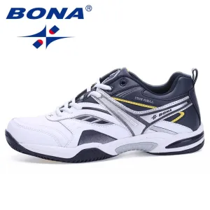 BONA New Classics Style Men Tennis Shoes Lace Up Men Sport Shoes Top Quality Comfortable Male Sneakers Shoes Fast Free Shipping Best Tennis Shoes For Hallux Rigidus