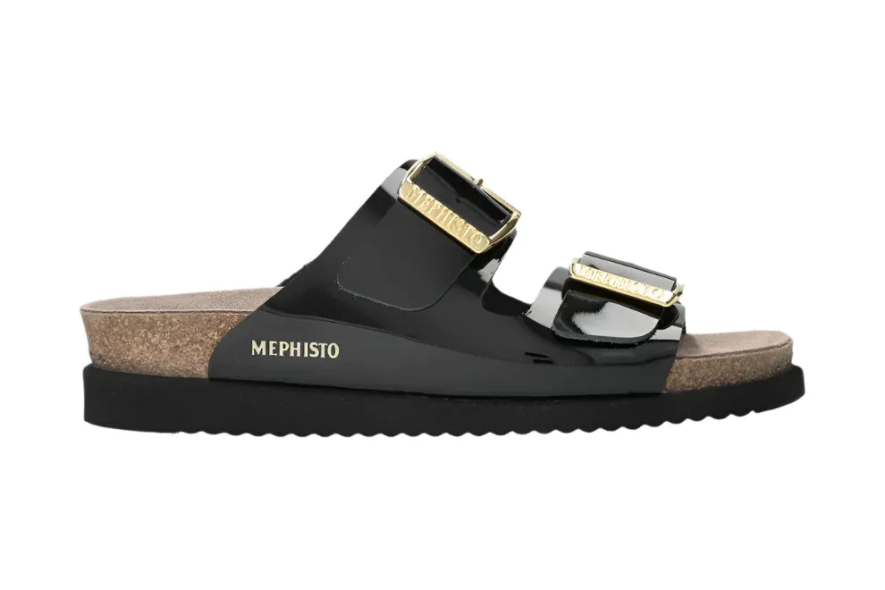 Mephisto Women's Hester Everyday Casual Sandals - Black Mountain Bike Shoes Flats