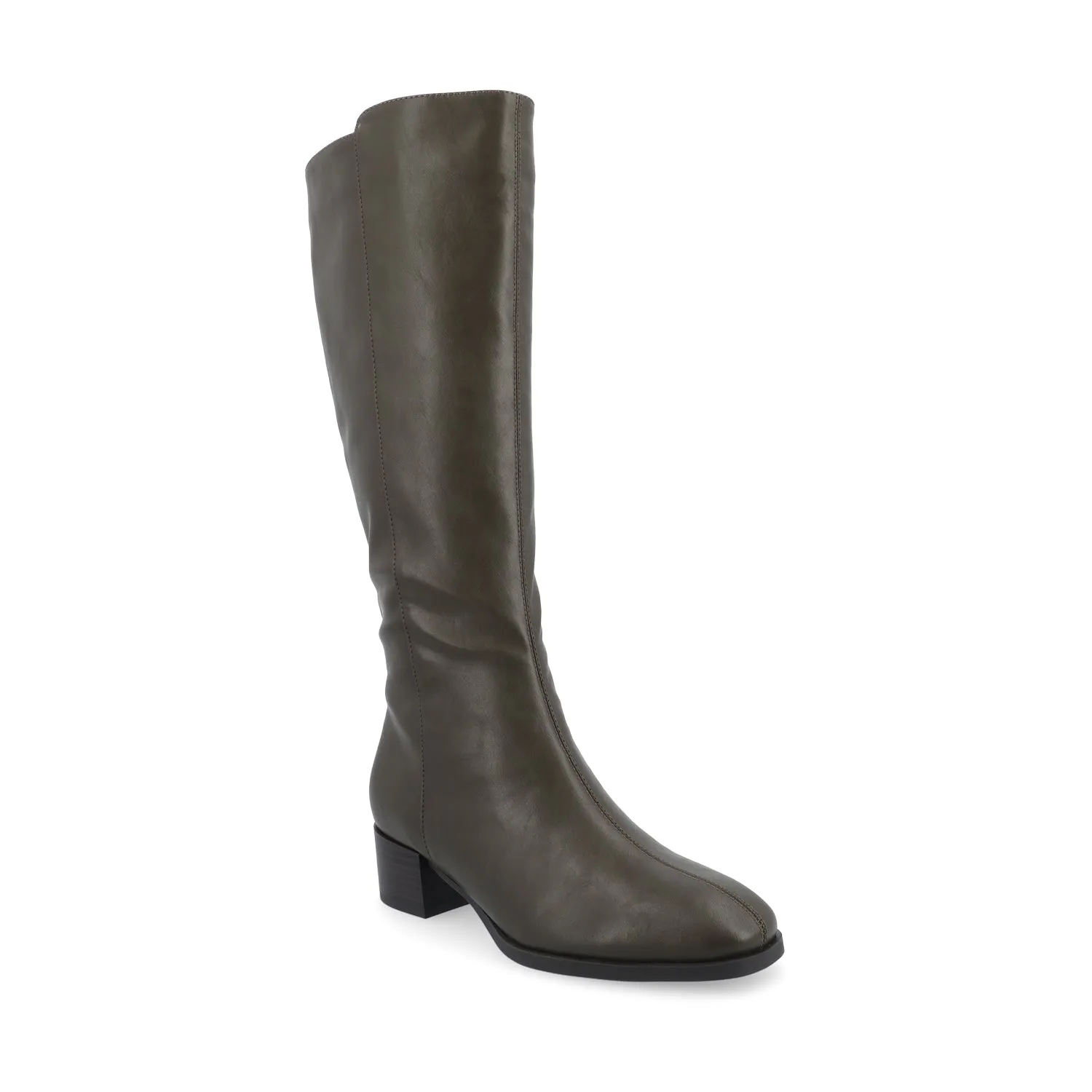 DEVRI KNEE HIGH BOOTS IN WIDE CALF Slipper Boots