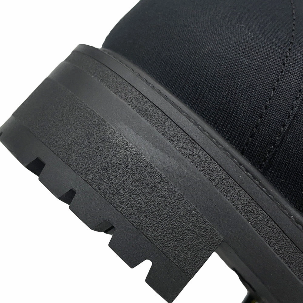 Dior DIORANGER long boots Black Canvas Leather Size 38 Casual Dress With Boots