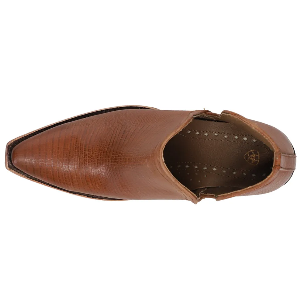 Dixon Embossed Snip Toe Cowboy Booties Caguama Boots