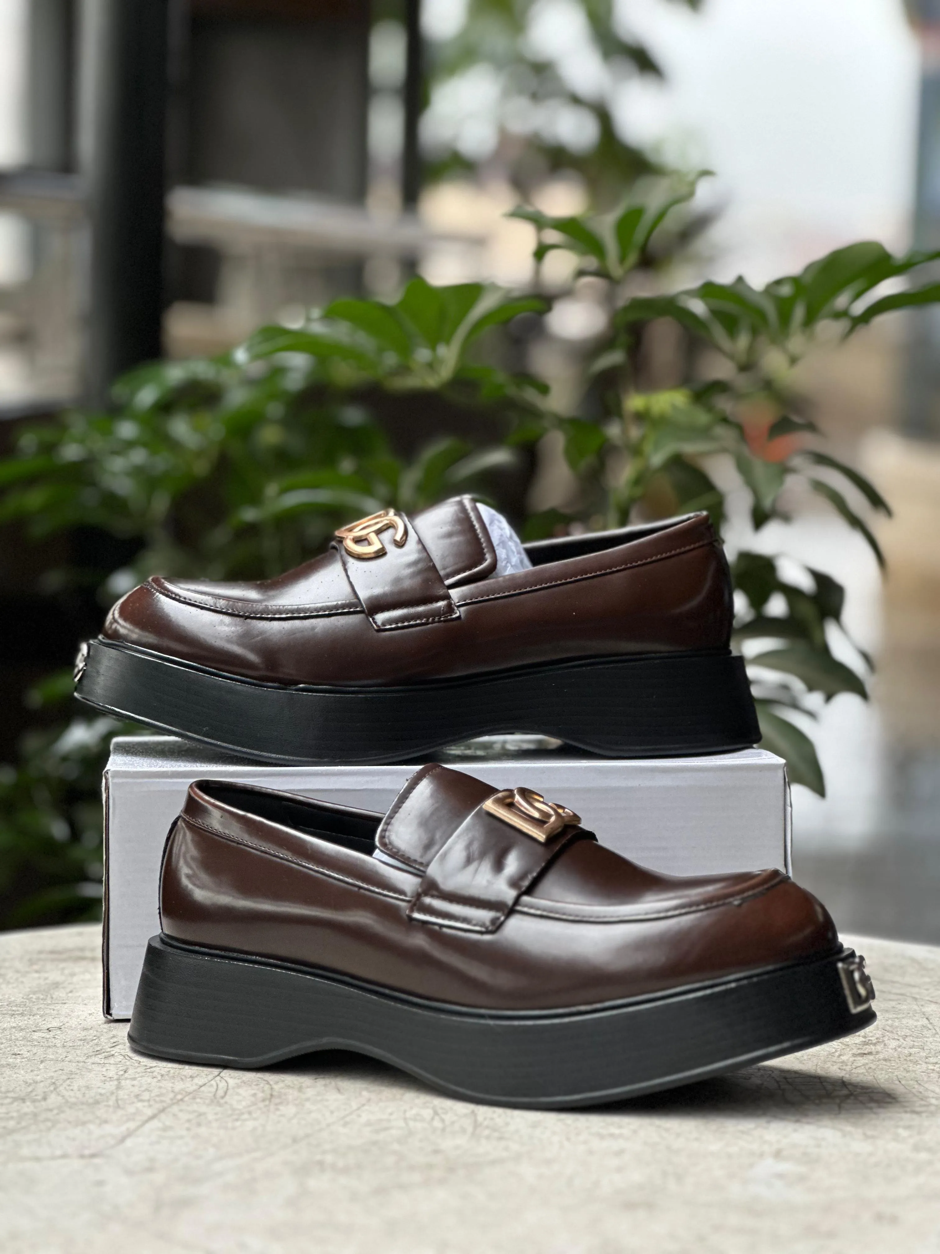 Dolce & Gabbana Brown Platform Loafers Yru Sneakers