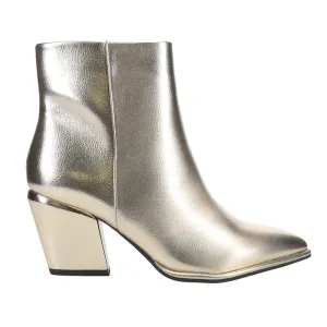 Dm Chelsea Boots Domina Metallic Pointed Toe Zippered Booties