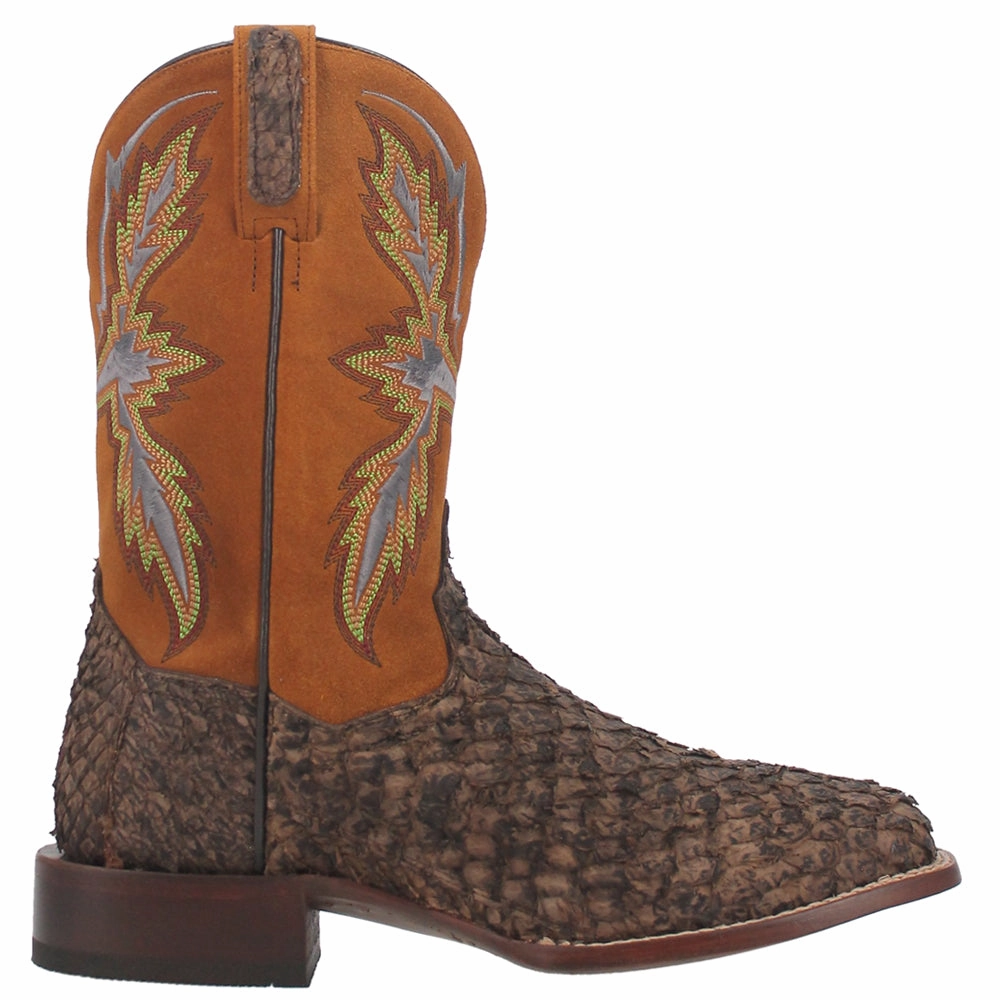 Us Boots Dorsal Embroidered Square Toe Cowboy Boots