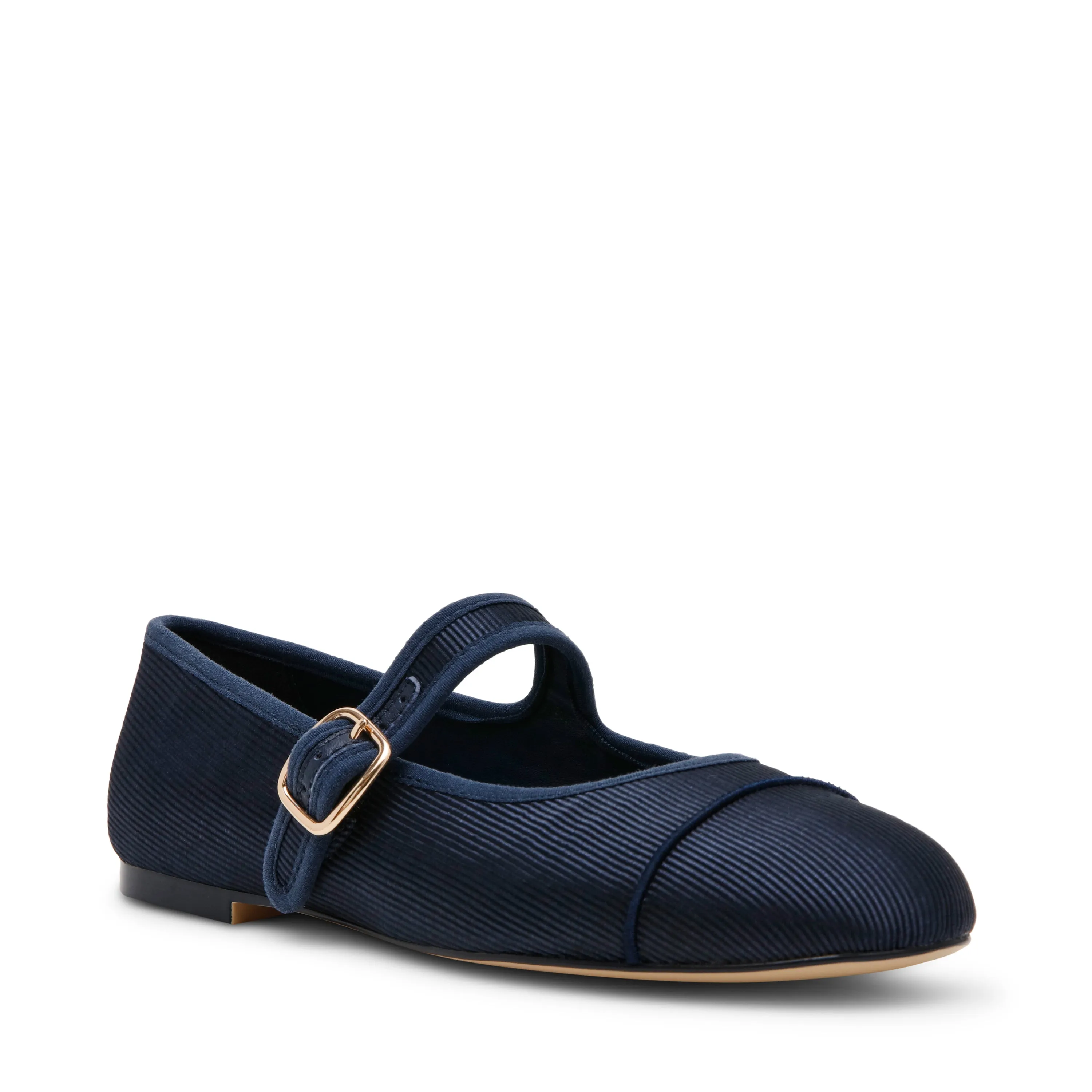 Solanz Shoes Flats Dory Flat Shoe NAVY SATIN