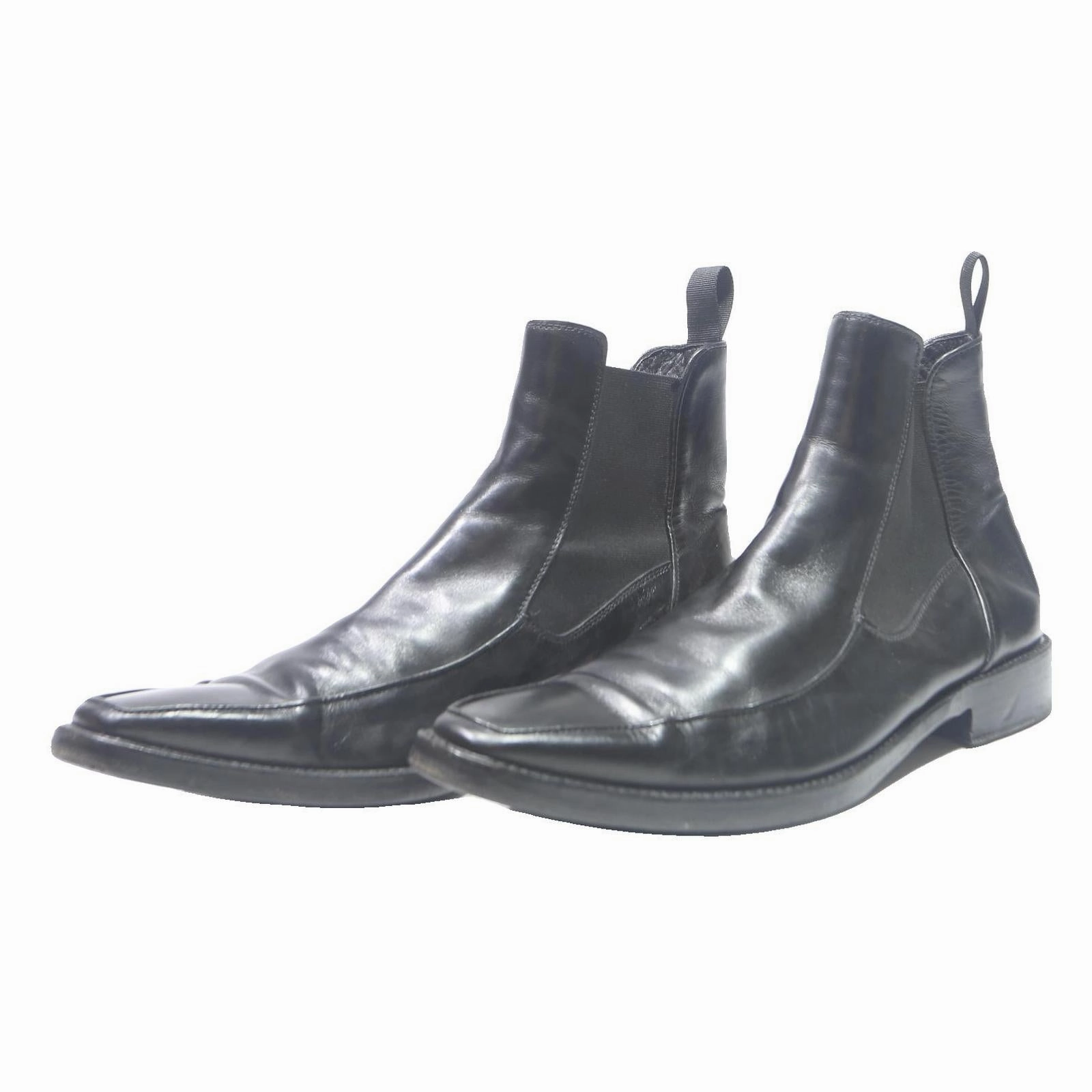 Chelsea Waterproof Boots DOUCALS Mens Leather Chelsea Boots Black UK 7 Classic Elegant Ankle Zip