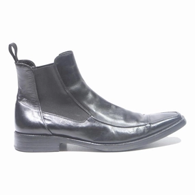 Cowboy Boots Clipart DOUCALS Mens Leather Chelsea Boots Black UK 7 Classic Elegant Ankle Zip