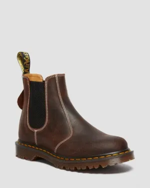 Dr. Martens 2976 Made In England Wax Commander Chelsea Boots Brown - Womens Cloud Boots
