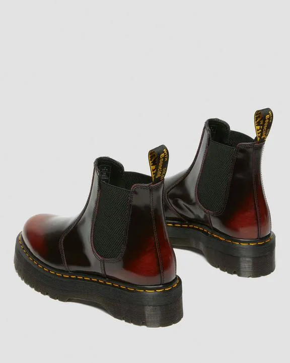 Bunny Boots Alaska Dr. Martens Arcadia Leather Platform Chelsea Boots Cherry Red Arcadia - Mens