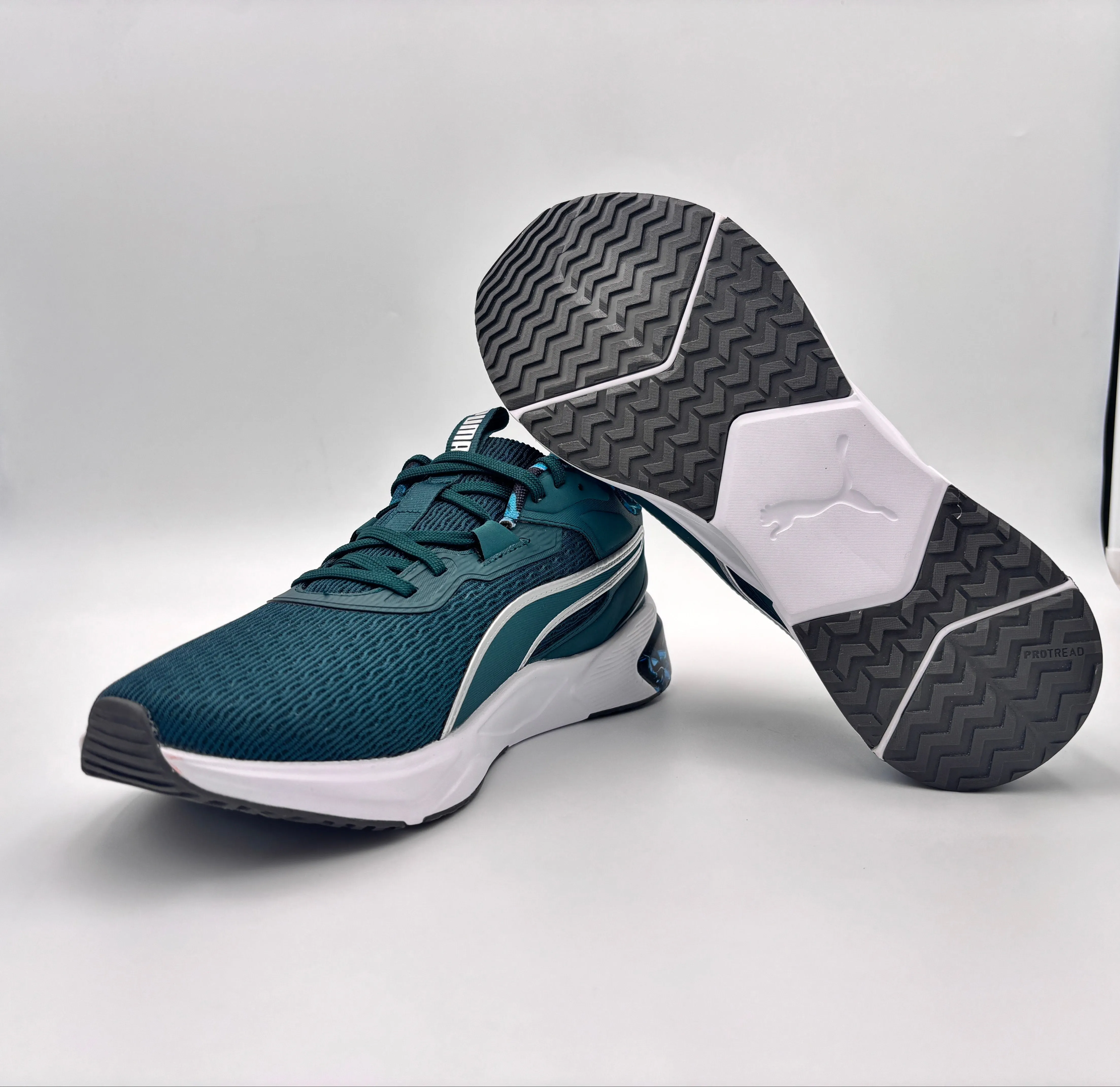 Everyday Trainer Shoes Puma Women's Disperse Xt2 Green/Silver Training Shoes