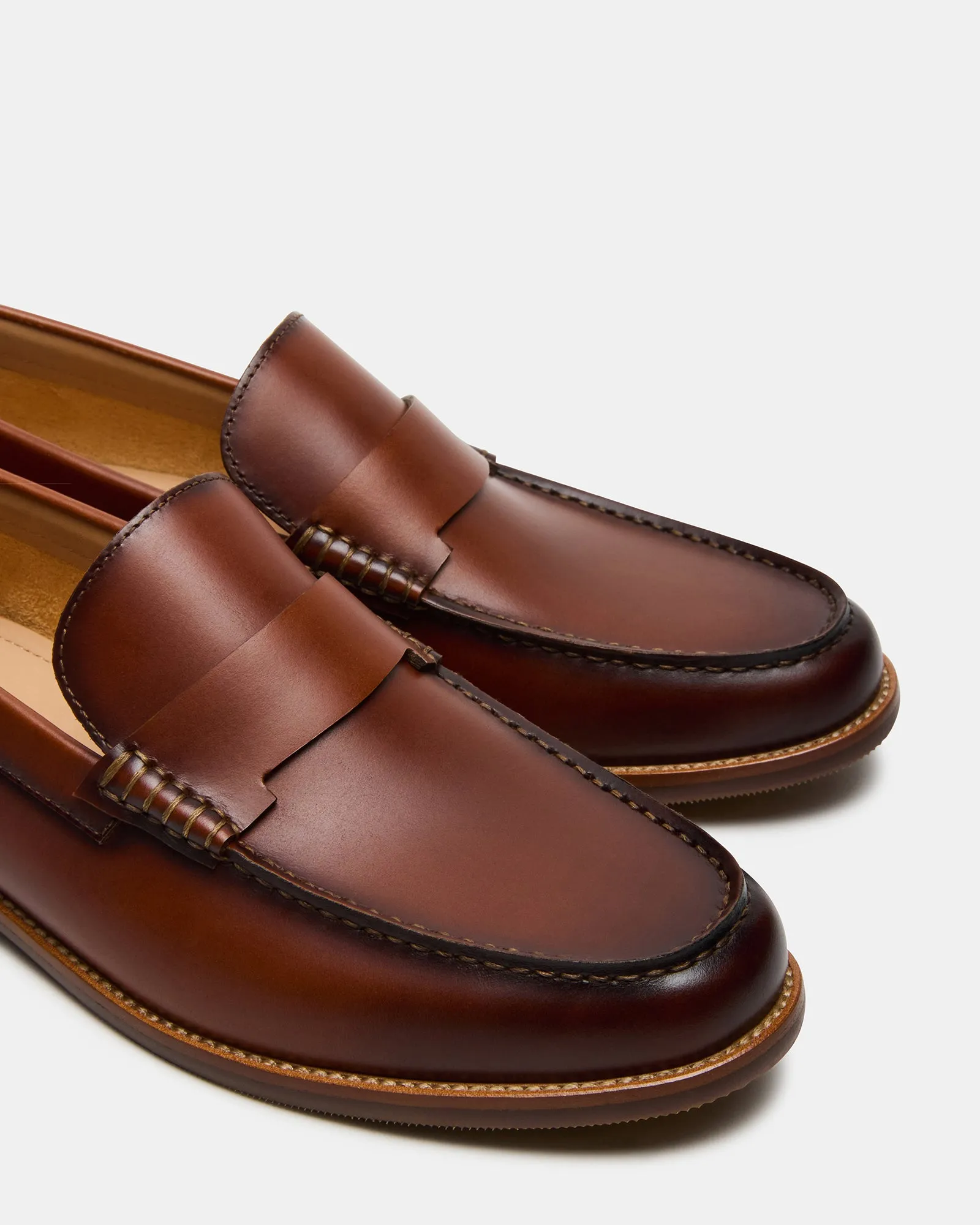 COLVER COGNAC LEATHER Loafers Nordstrom