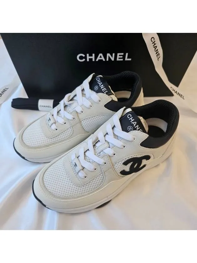 CC Logo Suede Tennis Low Top Sneakers Black Chanel Wicked Tennis Shoes