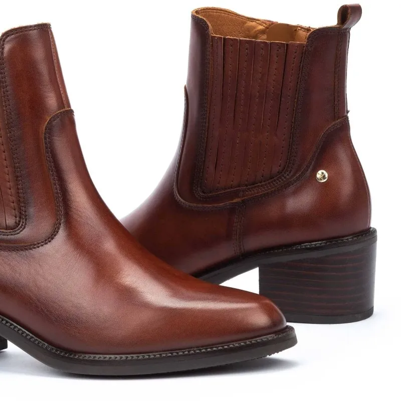 Black Caiman Boots Pikolinos Women's Bacarot W2D-8909 - Cognac