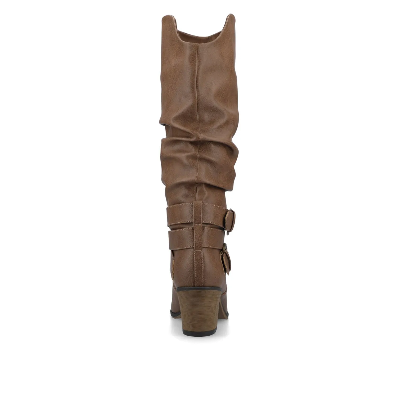 LATE KNEE-HIGH WESTERN BOOTS IN VEGAN LEATHER Chelsea Boots Chunky