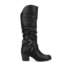 Snow Ski Boots LATE KNEE-HIGH WESTERN BOOTS IN VEGAN LEATHER