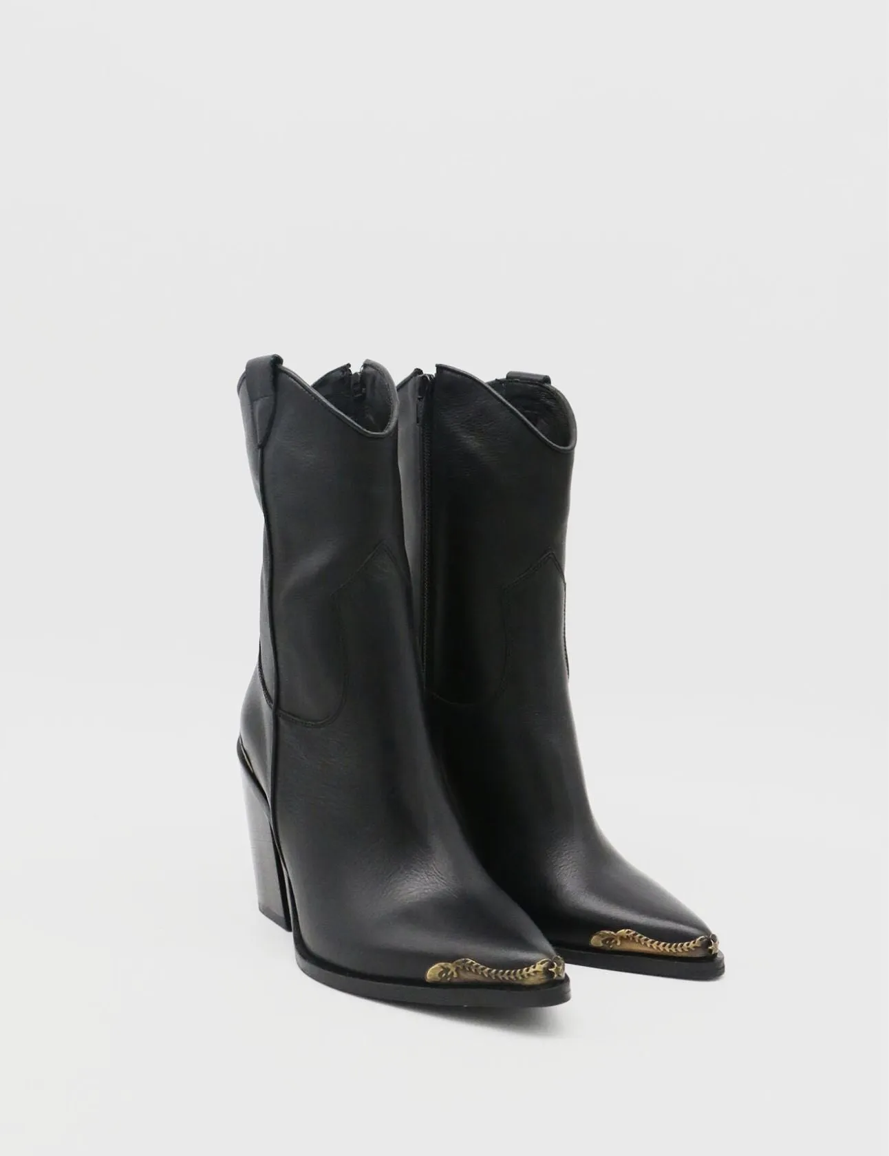 Thigh Highs Boots Coachella lone star edition western cowboy boots in black leather women's shoes