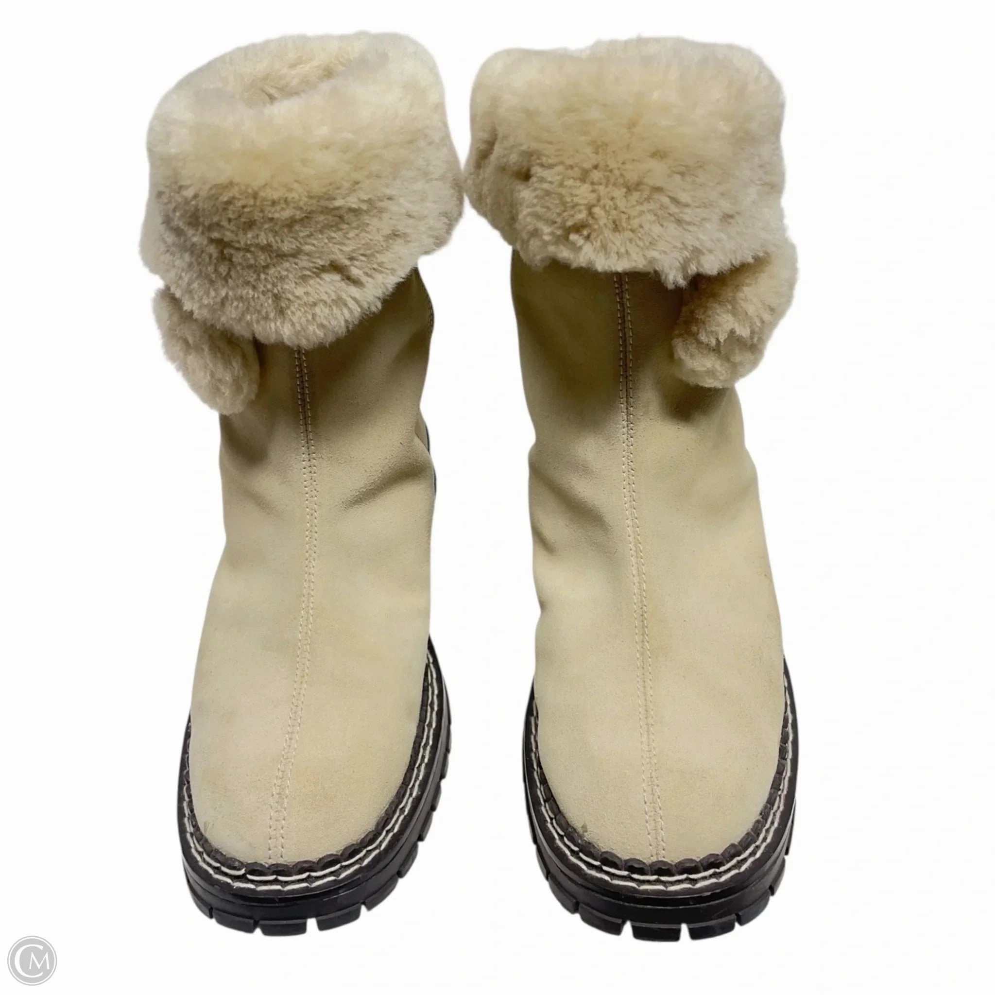 Boots Snow By Coldwater Creek In Cream, Size: 7 Dirk Boots