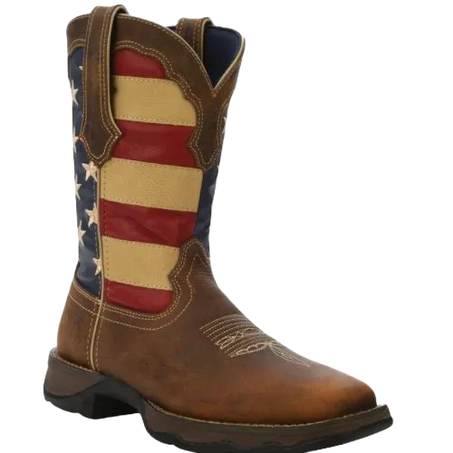 Derby Boots Durango Ladies Rebel Patriotic Pull On Flag Boots RD4414