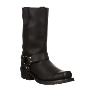 Best Hunting Hiking Boots Durango Men's Harness Motorcycle Leather Black Pull On Boots DB510