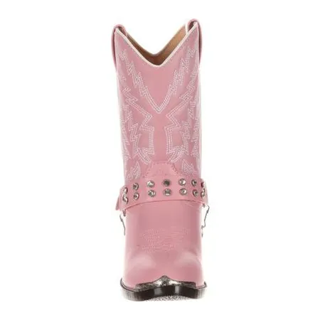 Durango Youth Girl's Pink  Pull On Western Boots BT668 Neon Boots