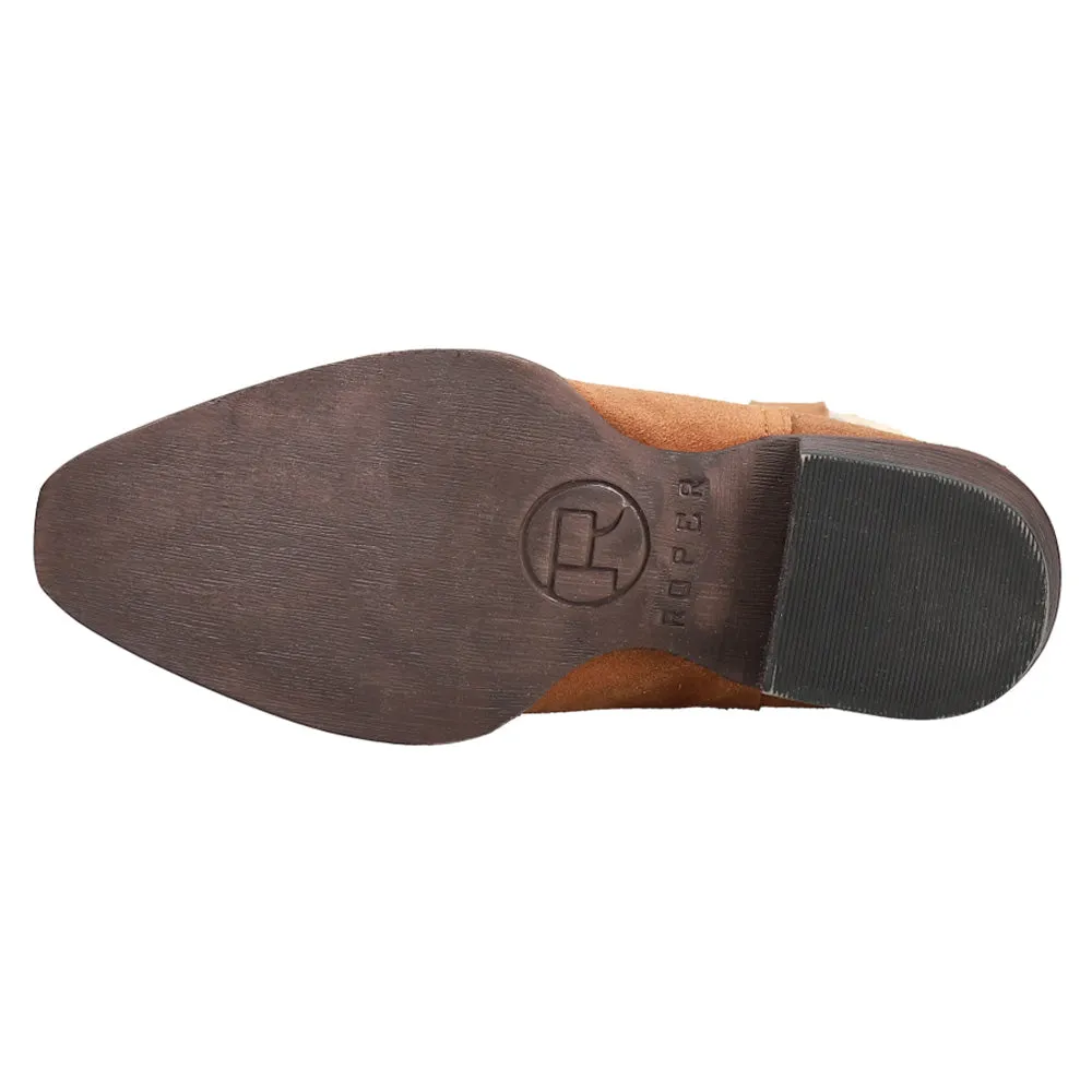 Ice Climbing Boots Dusty Snip Toe Embroidered Cowboy Booties